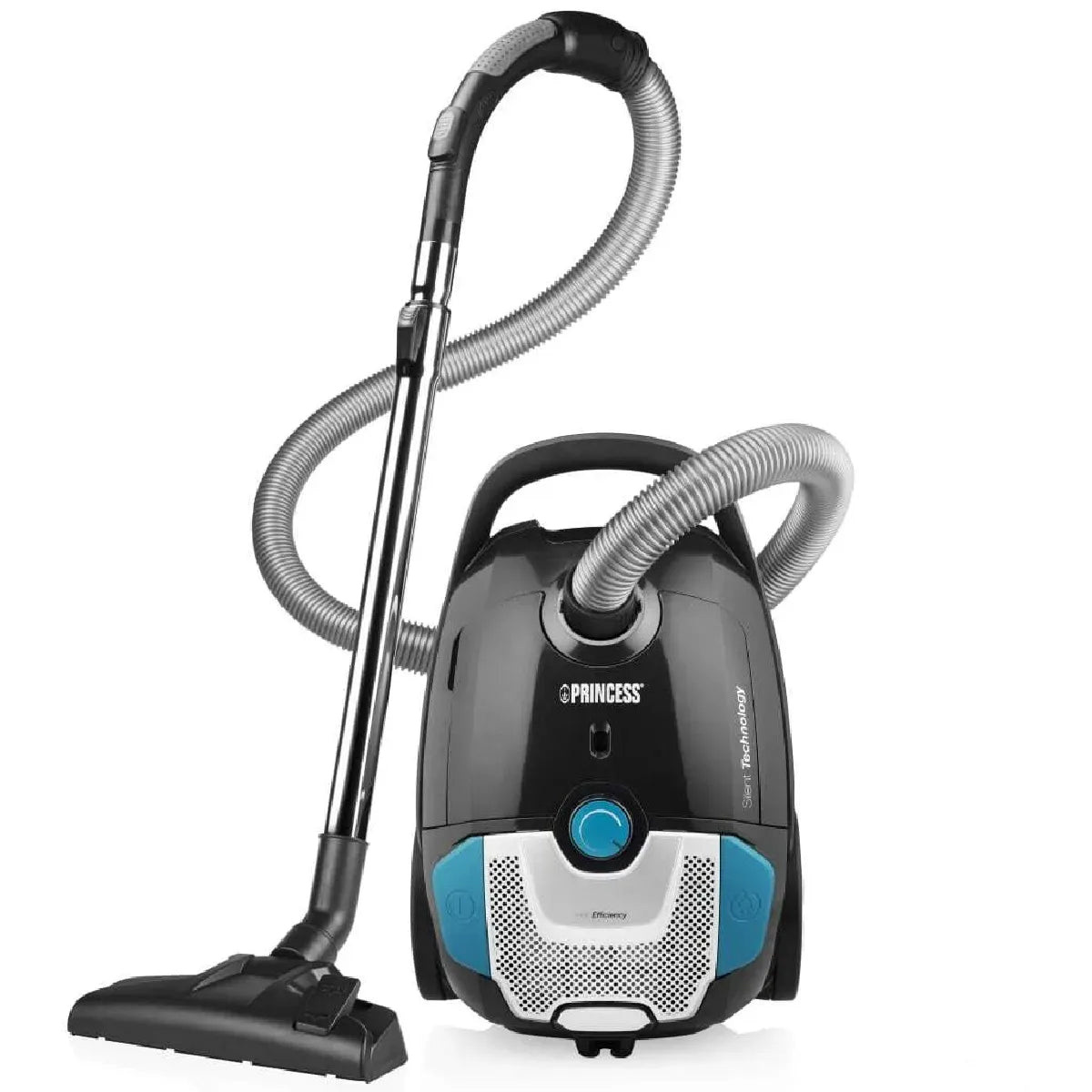 Princess aspirateur, 700W - finition noire compact - 700W - adapté à tous les types de sols - à faible niveau sonore