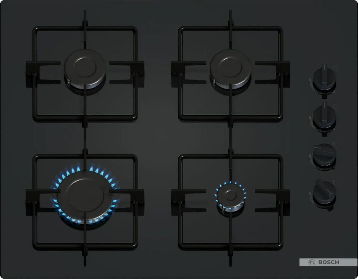 BOSCH plaque de cuisson, verre gaz POP6B6K30