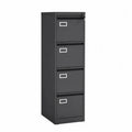Armoire à Classeurs en Métal Noir à 4 Tiroirs