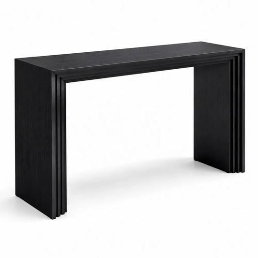 Console en bois noir 120 cm