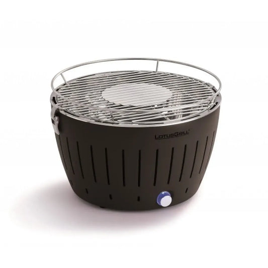 barbecue, Anthracite portable charbon - Ventilation réglable - Rapide et économique - Housse incluse - 35 cm diamètre, Lotusgrill