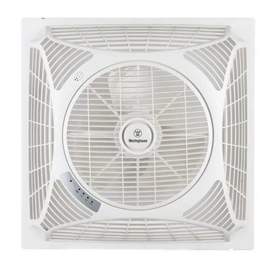 ventilateur, de Plafond - finition blanche de plafond - 62cm - 3 niveaux de vitesse - Minuterie programmable - commande à distance