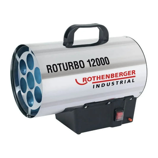 générateur d'air chaud, Roturbo 12000 - Allumage automatique piezo - Chauffage mobile gaz - Pour surface 120m³, Rothenberger