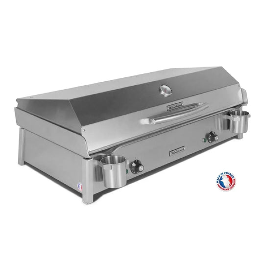 Modèle ANTHEA + Couvercle E870 Plancha électrique, puissance 3600W, Pour 16 personnes, Planchaelec, Couvercle & ustensiles, Inox