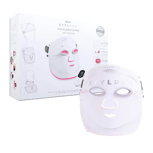 masque facial LED, visage 5-en-1 Wavelength Pro, STYLIDEAS