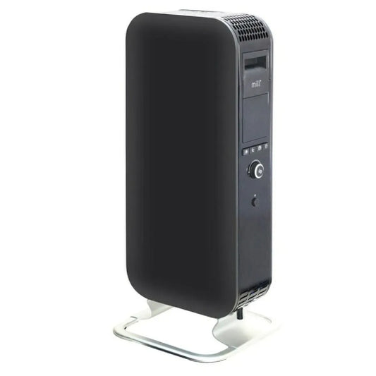 radiateur, AB- H1000DN - finition noire mural - 1000 W - Aluminium/Plastique - finition noire - Intérieur - Design moderne, Mill