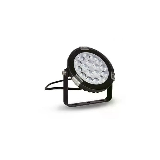 Modèle Extérieur LED Projecteur LED finition noire IP65 Miidex Projecteur, puissance 9W RGB plus finition blanche, tension 230V, CCT