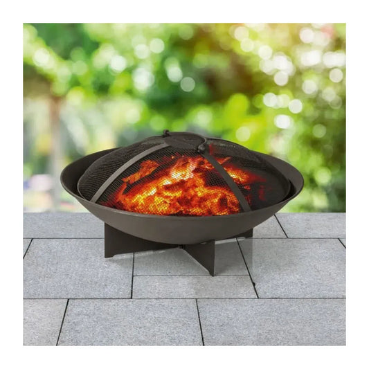 Couvercle maille serrée, Tisonnier inclus, Acier, Landmann modèle 03313 Braséro Brasero