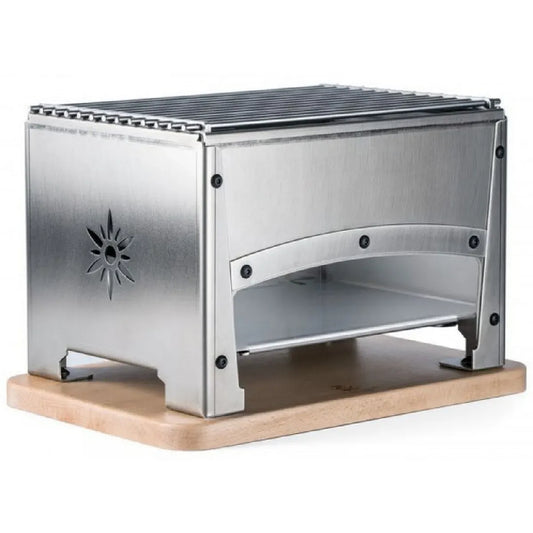 barbecue, de table à charbon 33x22cm - BRASI-F - Brasero - gril de table à charbon - Grille inox indéformable - Foyer amovible, Tellier