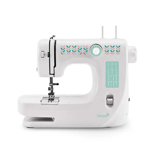 machine à coudre, MAC3POP - 14 points - LED intégré - enfilage simplifié - fonction couture arrière - boutonnière en 4 étapes - canette horizontale
