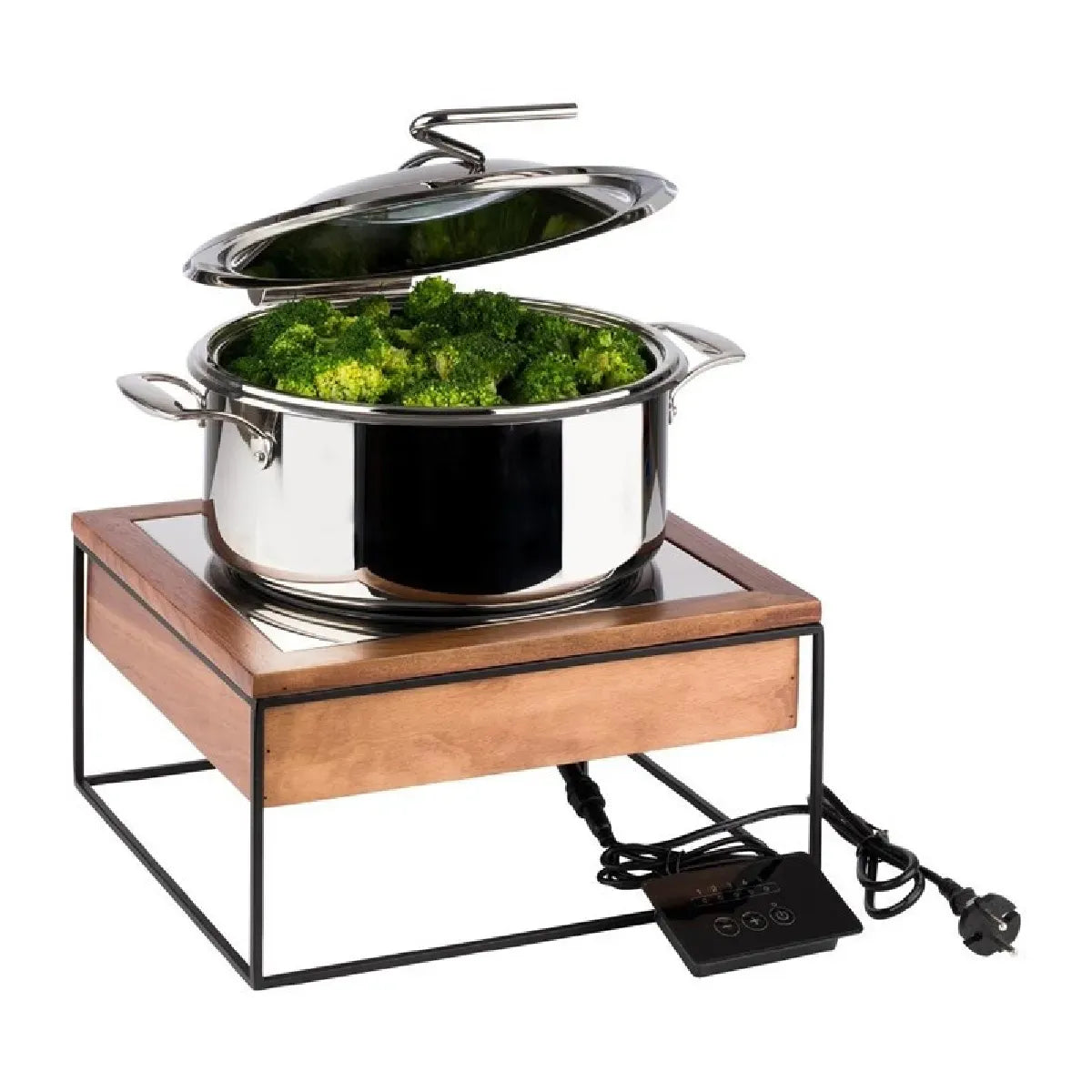 table, à Induction à induction - 900 W - Design élégant - Compatible avec casseroles courantes - Usage buffet