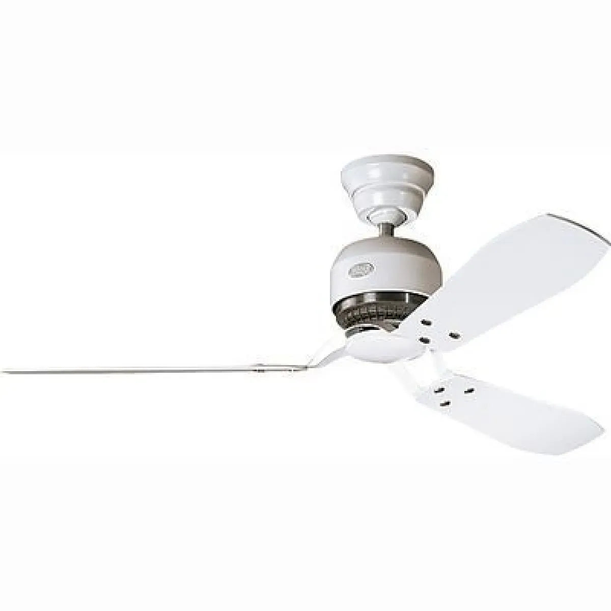ventilateur, Industrie II de plafond 132cm - Été-Hiver - Tiges optionnelles - finition blanche/Erable, Hunter