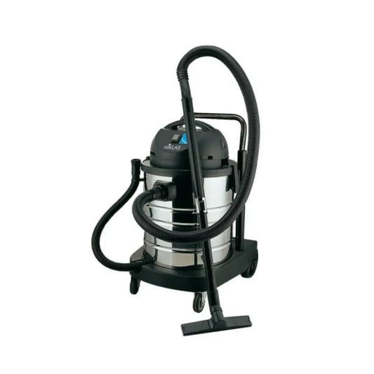 aspirateur, pour liquides et poussières 1400W inox - 50L - Prise électrique IP54 - Liquid & poussières, Niklas