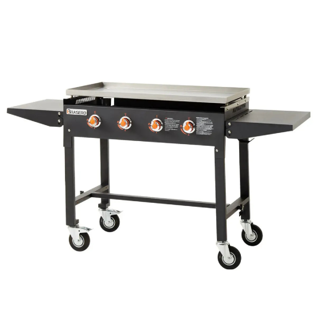 4 brûleurs, Surface inox 90 x 45,5 cm, Brasero Carmen Plancha ao gaz