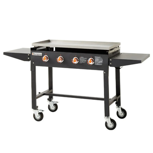 4 brûleurs, Surface inox 90 x 45,5 cm, Brasero Carmen Plancha ao gaz