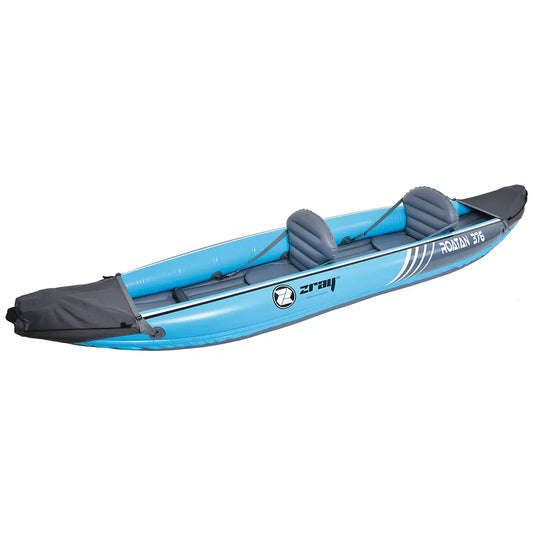 2 places, Inclut rames et gonfleur, PVC, Dimensions 376 x 77 x 34 cm, Zray Kit kayak gonflable 2 places Roatan Kayak gonflable